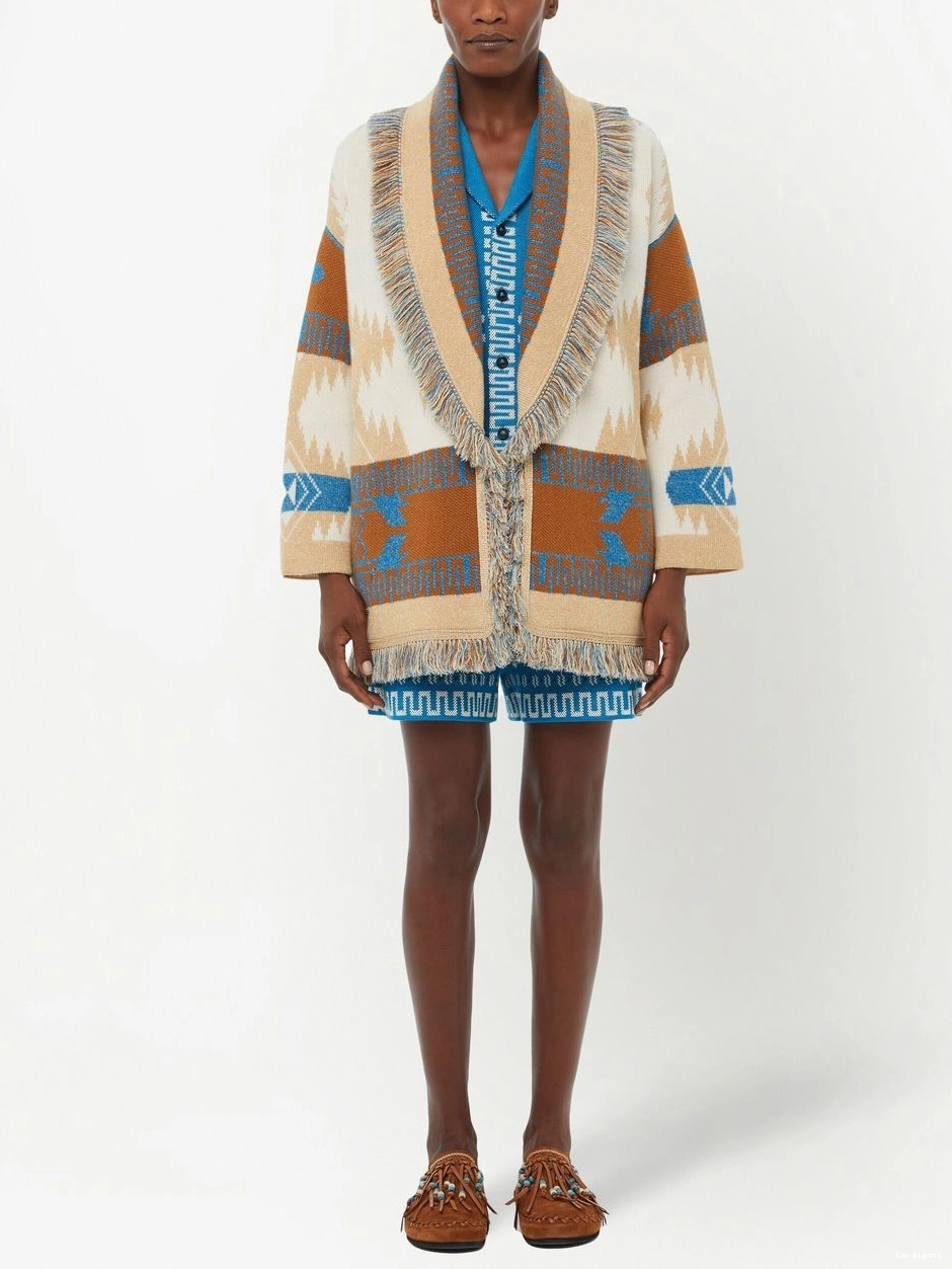 Cheap graphic-jacquard Alanui Women cardigan wool 0712